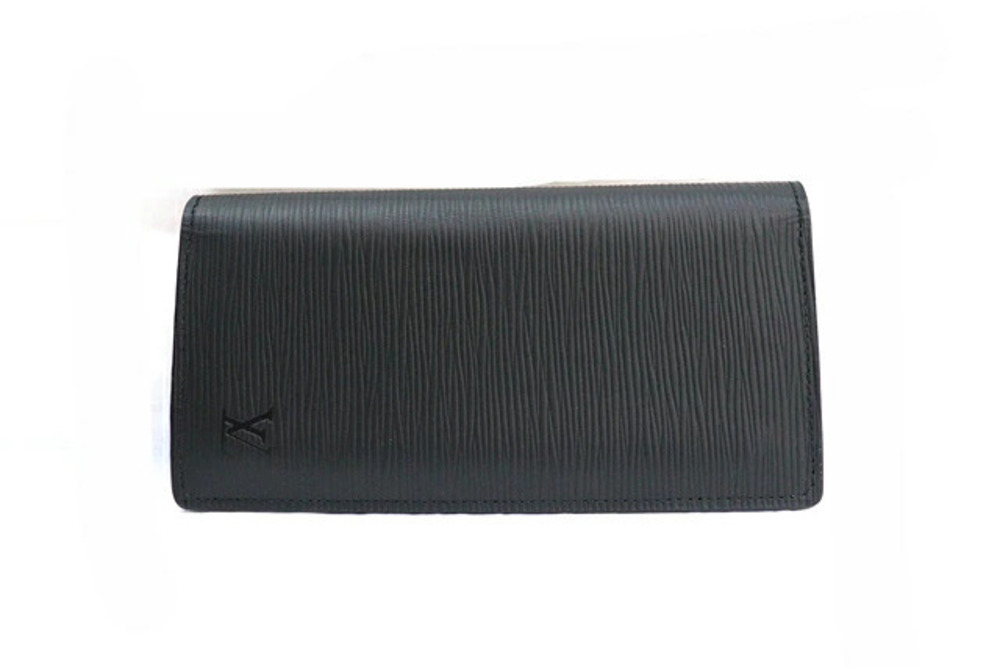 Louis Vuitton wallet Portefeuille Brazza Epi Mono Eclipse Black